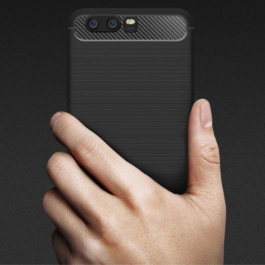 Case for Huawei P10, Techsuit, Carbon, Black