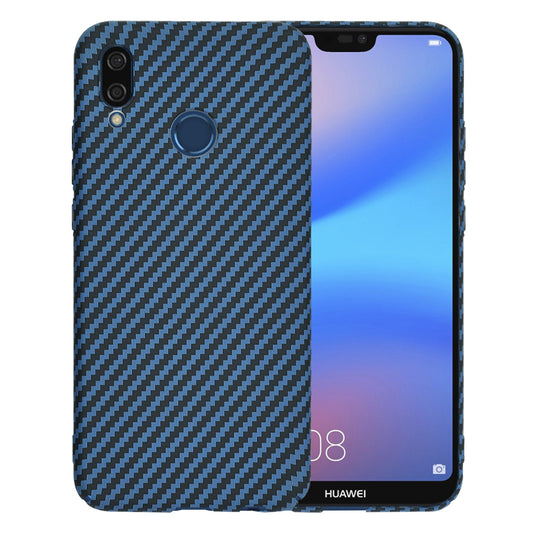 Funda para Huawei P20 Lite, Techsuit, Carbonite FiberShell, Turquesa