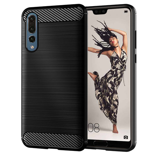 Funda para Huawei P20 Pro, Techsuit, Carbono, Negra