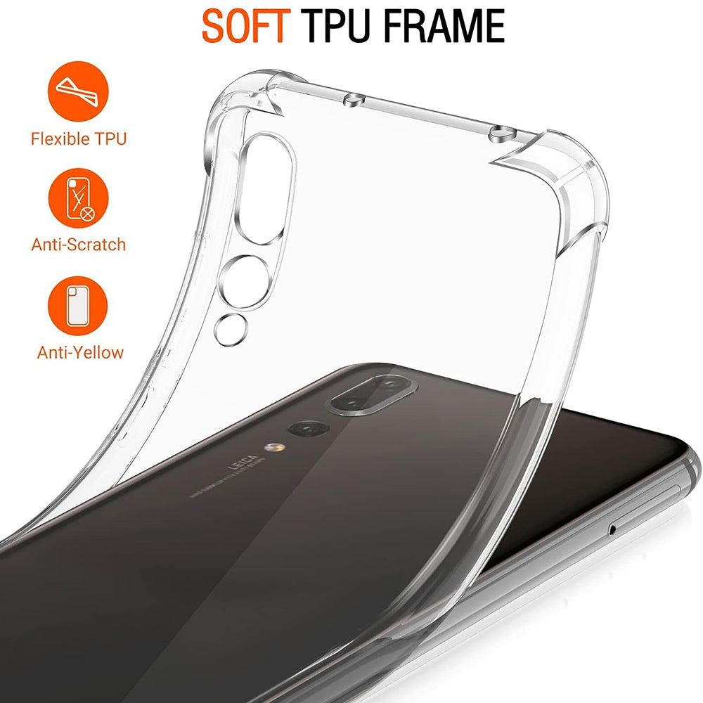 Funda para Huawei P20 Pro, Techsuit, Antigolpes Transparente, Transparente