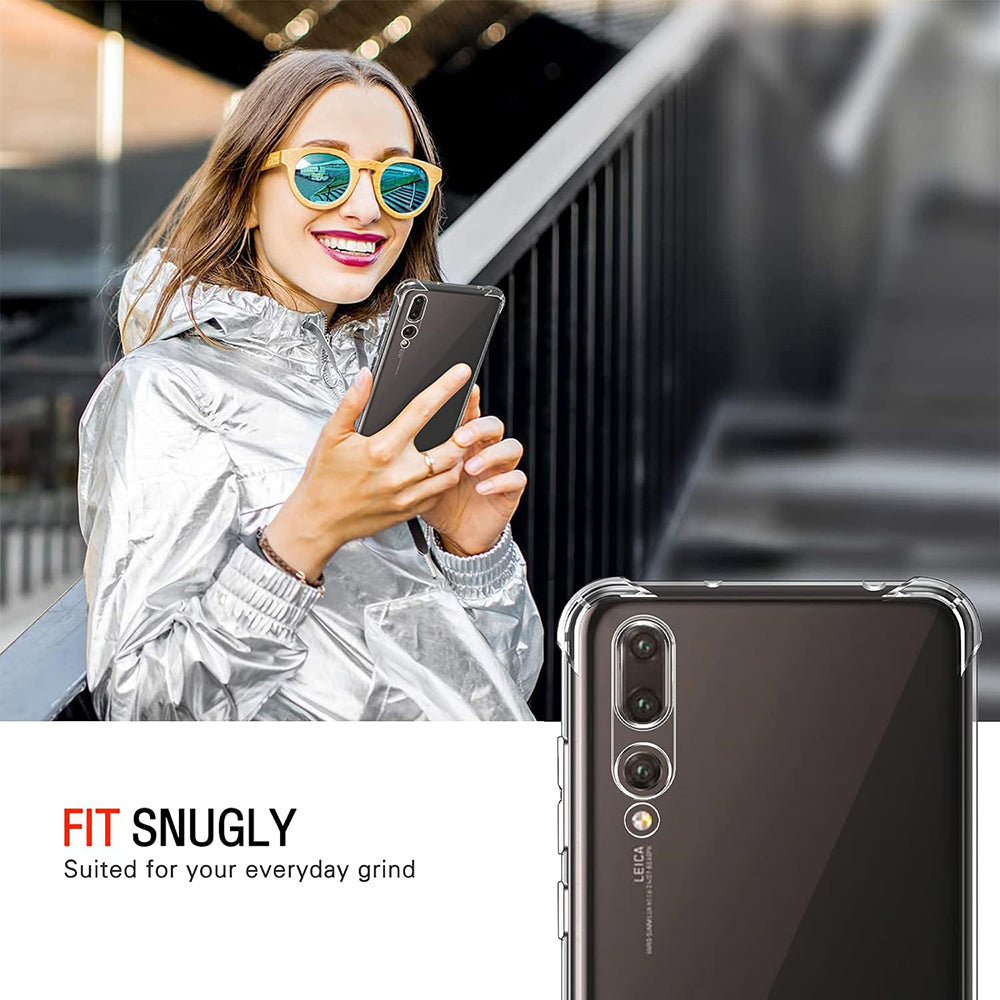 Funda para Huawei P20 Pro, Techsuit, Antigolpes Transparente, Transparente