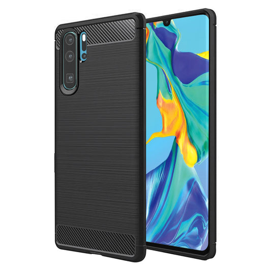 Funda para Huawei P30 Pro New Edition / P30 Pro, Techsuit, Carbono, Negra