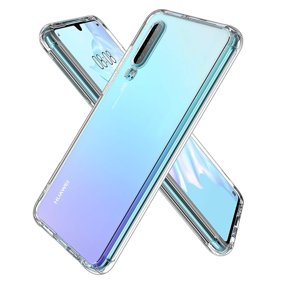 Funda para Huawei P30, Techsuit, Antigolpes Transparente, Transparente