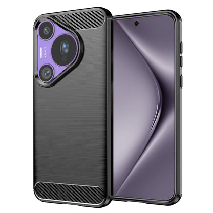 Funda para Huawei Pura 70 Pro, Techsuit, Carbono, Negra
