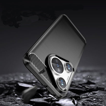 Funda para Huawei Pura 70 Pro, Techsuit, Carbono, Negra