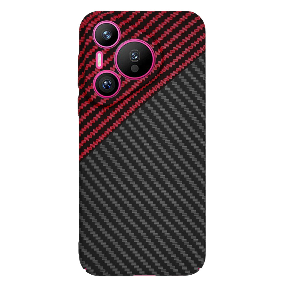 Funda para Huawei Pura 70, Techsuit, Carbonite FiberShell, Negra Roja