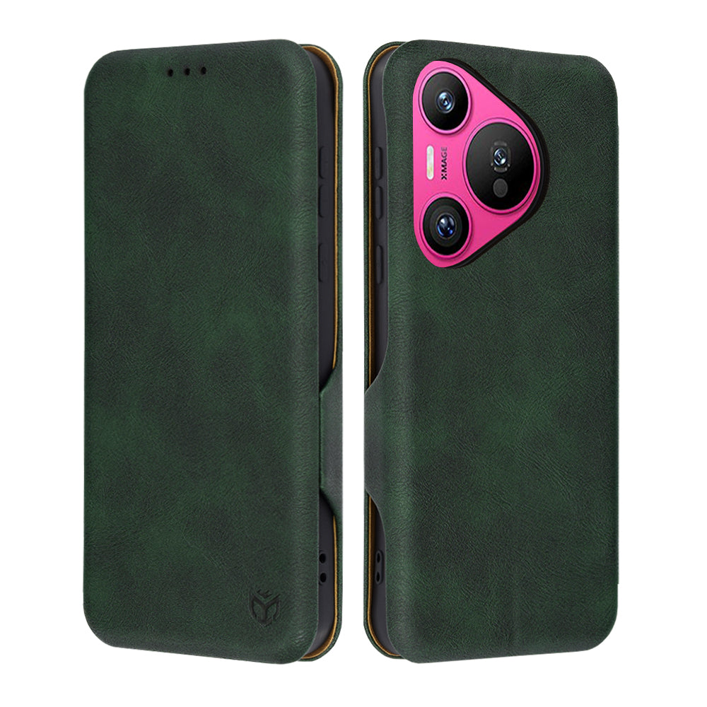 Funda para Huawei Pura 70, Techsuit, Safe Wallet Plus, Verde