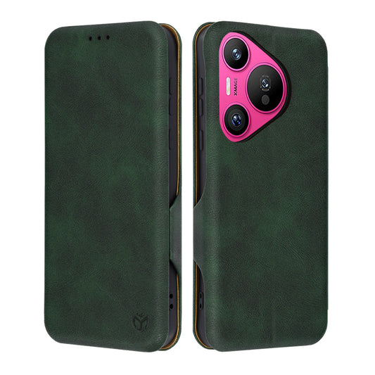 Funda para Huawei Pura 70, Techsuit, Safe Wallet Plus, Verde