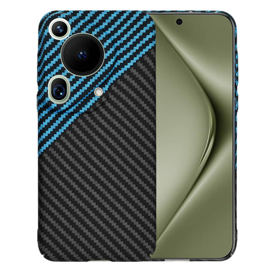 Funda para Huawei Pura 70 Ultra, Techsuit, Carbonite FiberShell, Negra Bleu