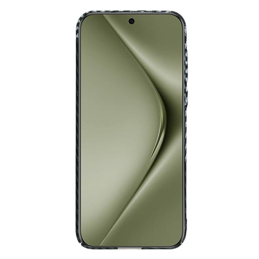 Funda para Huawei Pura 70 Ultra, Techsuit, Carbonite FiberShell, Negra Gris