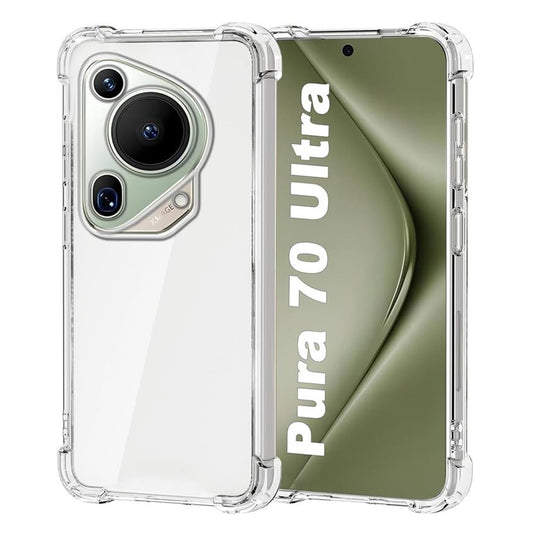 Funda para Huawei Pura 70 Ultra, Techsuit, Antichoque Transparente, Transparente