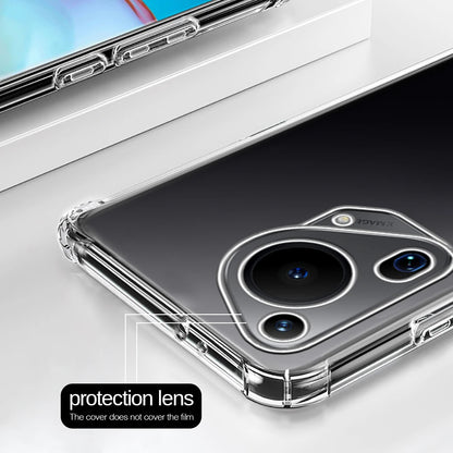 Funda para Huawei Pura 70 Ultra, Techsuit, Antichoque Transparente, Transparente