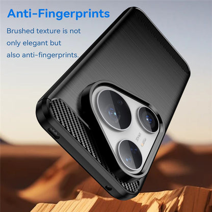 Funda para Huawei Pura 80 Pro / Pura 80 Ultra, Techsuit, Carbono, Negra