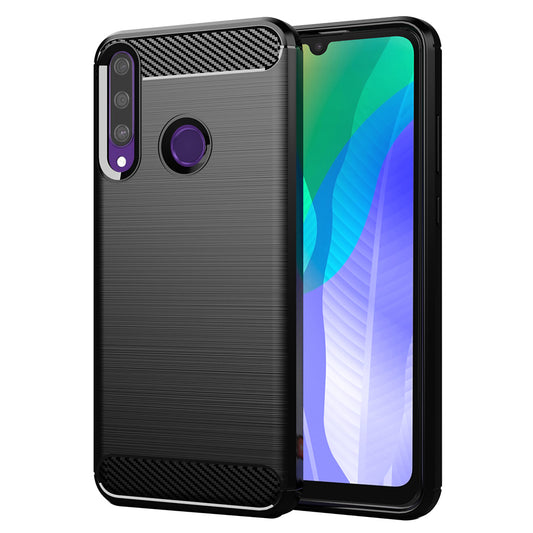 Funda para Huawei Y6p, Techsuit, Carbono, Negra