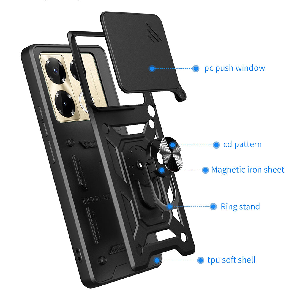 Case for Infinix Note 40 Pro+, Techsuit, CamShield, Green