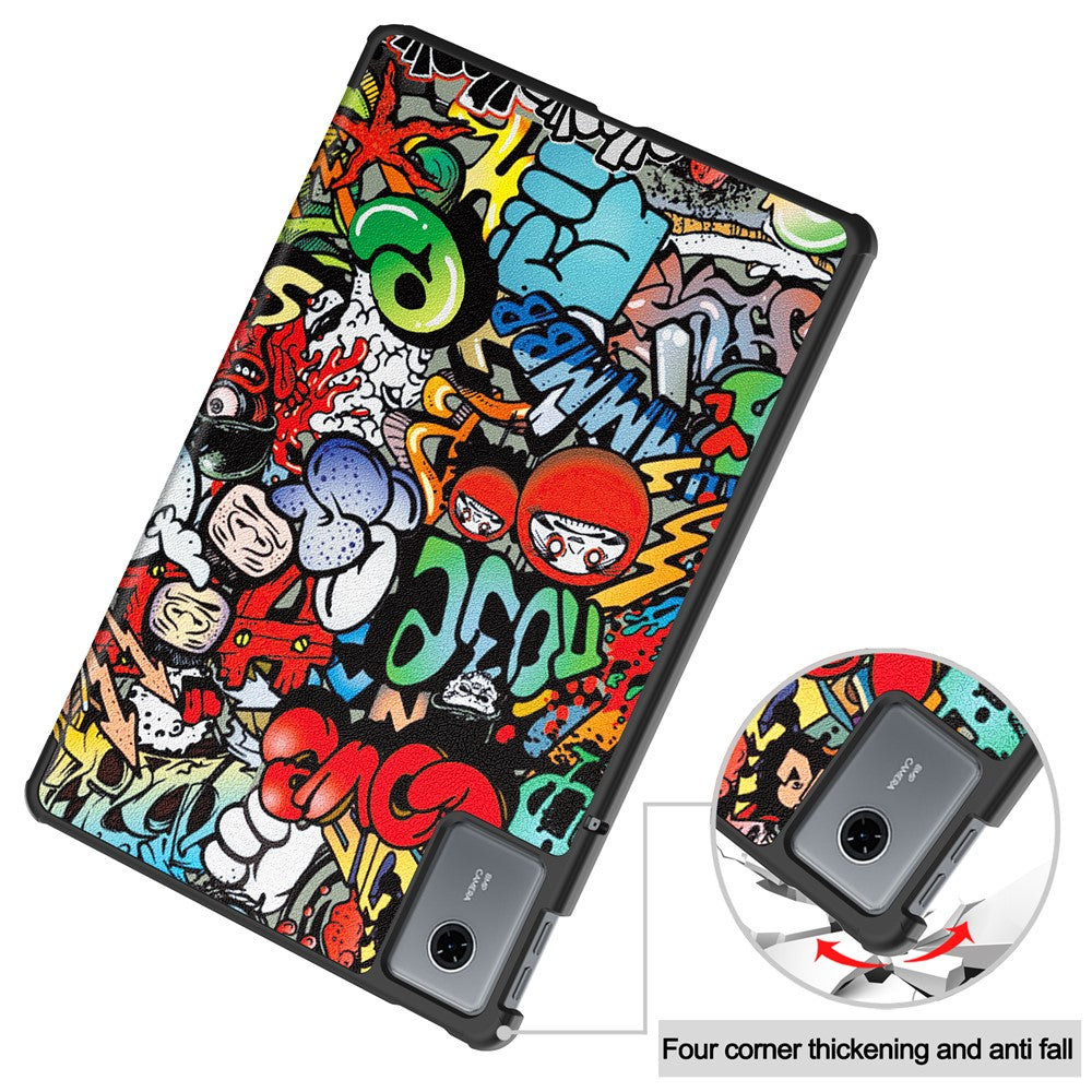 Funda para Lenovo Idea Tab 11, Techsuit, FoldPro Urban Vibe, Multicolor