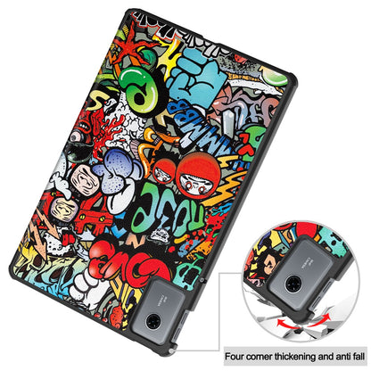 Funda para Lenovo Idea Tab 11, Techsuit, FoldPro Urban Vibe, Multicolor