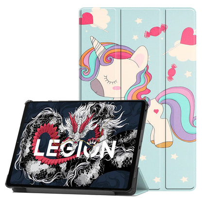 Funda para Lenovo Legion Y700 (2025), Techsuit, FoldPro Unicorn, Multicolor