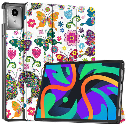 Funda para Lenovo Tab M11, Techsuit, FoldPro Butterfly, Multicolor