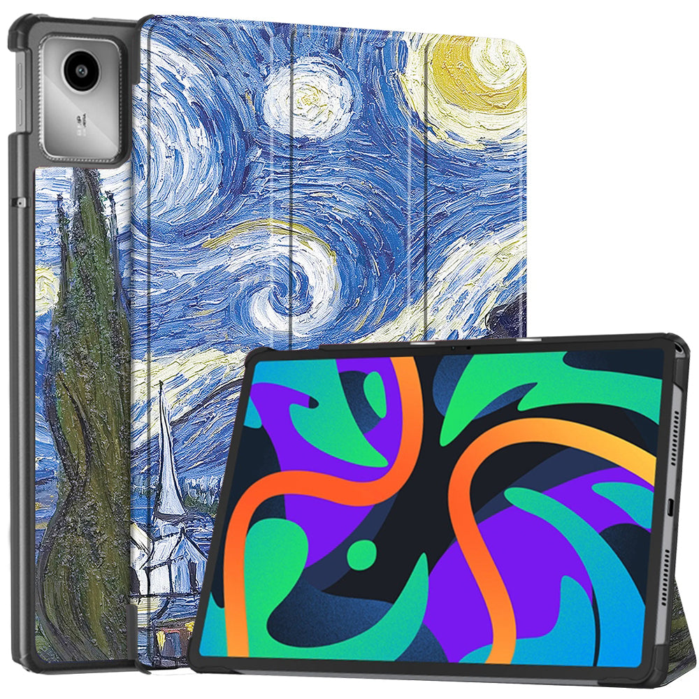 Funda para Lenovo Tab M11, Techsuit, FoldPro Starry Night, Multicolor