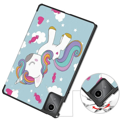 Funda para Lenovo Tab M11, Techsuit, FoldPro Unicorn, Multicolor