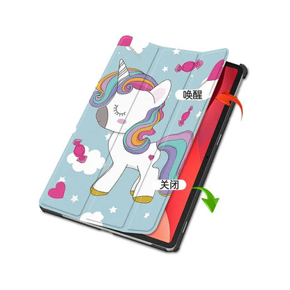 Funda para Lenovo Tab M11, Techsuit, FoldPro Unicorn, Multicolor