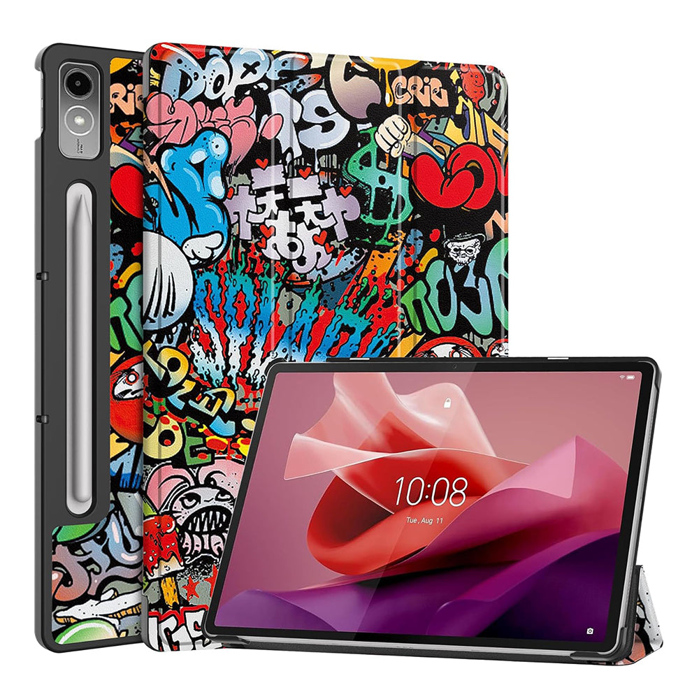 Funda para Lenovo Tab P12, Techsuit, FoldPro Urban Vibe, Multicolor