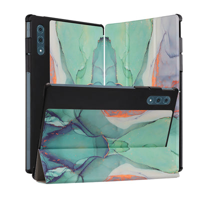 Funda para Lenovo Yoga Tab Plus, Techsuit, FoldPro Green Time, Multicolor