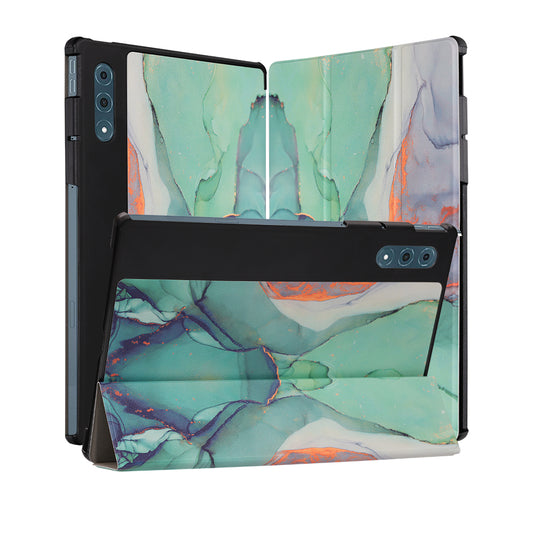Funda para Lenovo Yoga Tab Plus, Techsuit, FoldPro Green Time, Multicolor