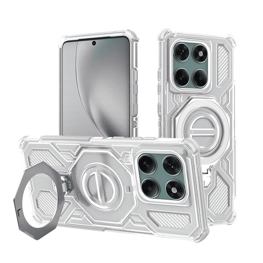 Funda para Motorola Edge 60 Pro, Techsuit, Carbon Shield Pro, Blanca