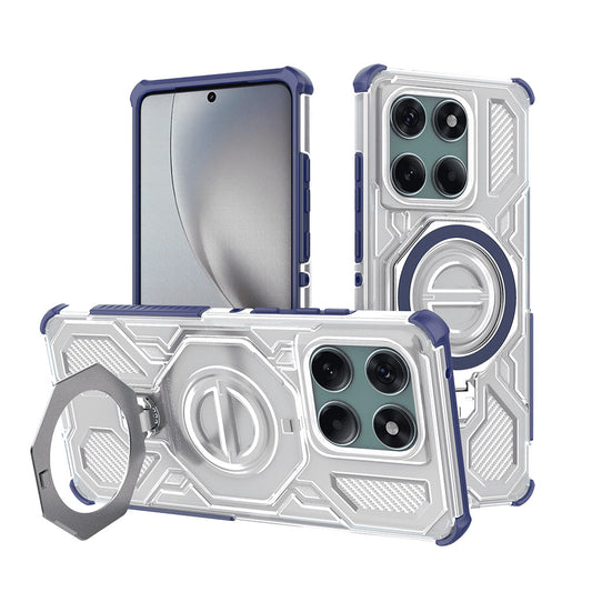 Funda para Motorola Edge 60 Pro, Techsuit, Carbon Shield Pro, Azul