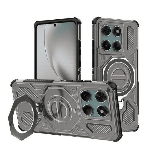 Funda para Motorola Edge 60 Pro, Techsuit, Carbon Shield Pro, Ahumado