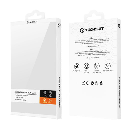 Funda para Motorola Edge 60 Pro, Techsuit, Carbon Shield Pro, Blanca