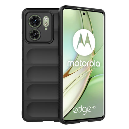 Funda para Motorola Edge (2023) / Edge 40, Techsuit, Magic Shield, Negra