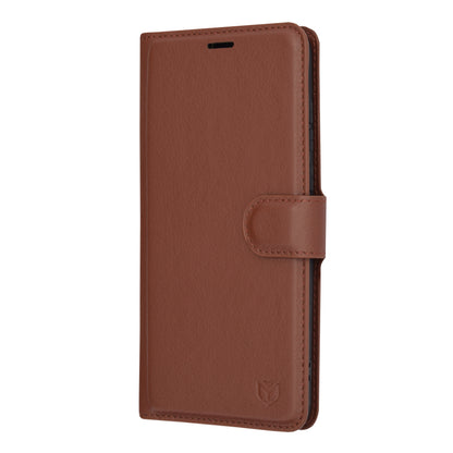 Funda para Motorola Edge 30 Neo, Techsuit, Leather Folio, Marrón