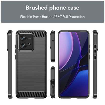 Funda para Motorola Edge 40 Neo, Techsuit, Carbono, Negra