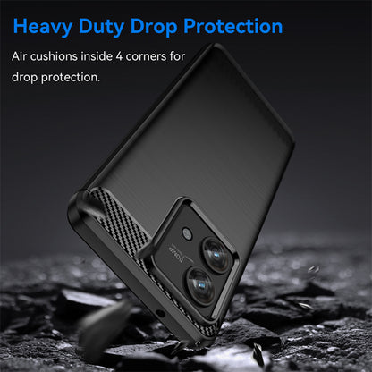 Funda para Motorola Edge 40 Neo, Techsuit, Carbono, Negra