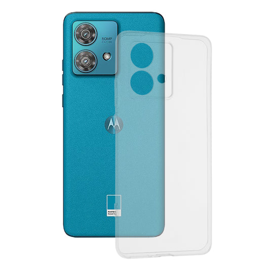 Funda para Motorola Edge 40 Neo, Techsuit, Clear, Transparente