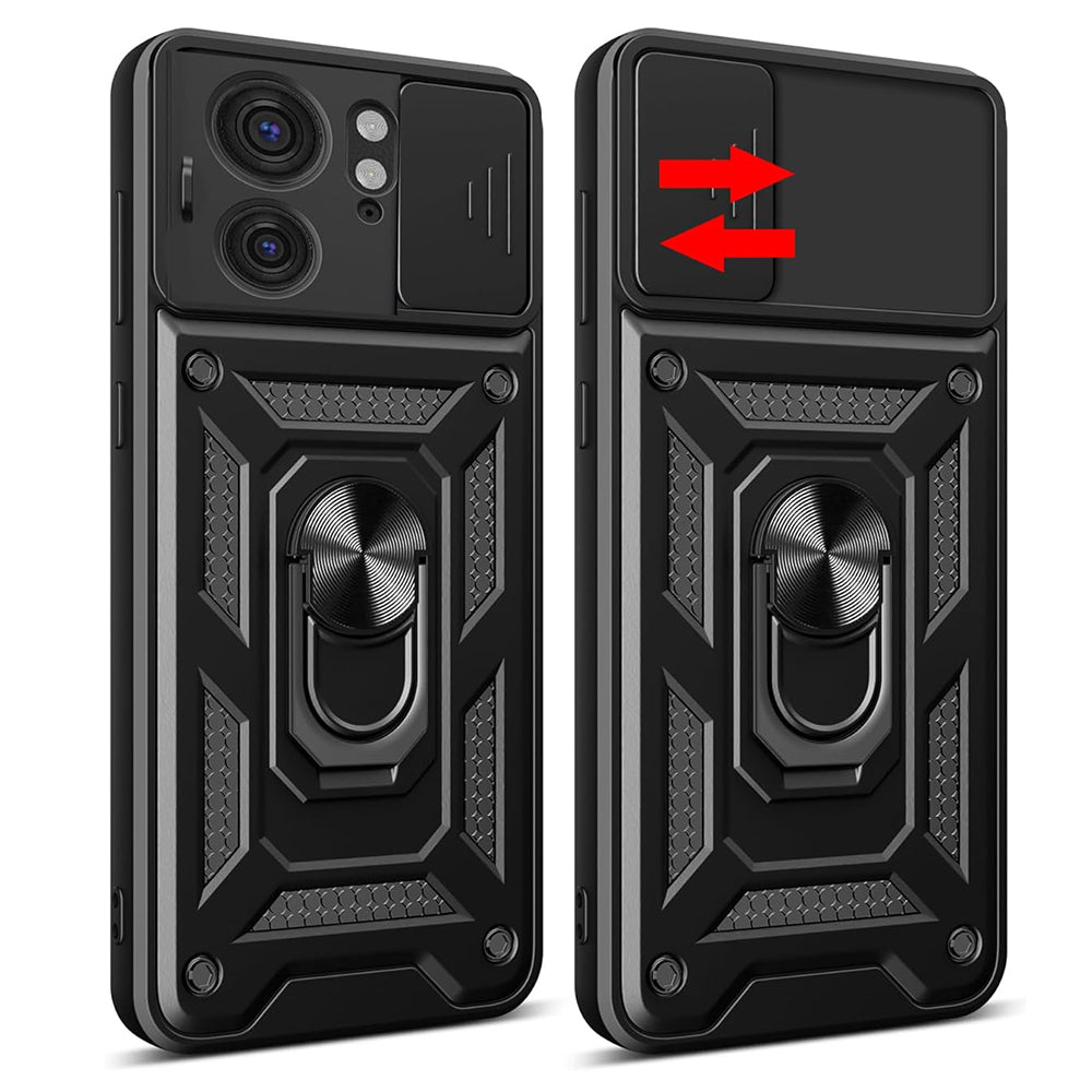 Funda para Motorola Edge 40, Techsuit, CamShield, Negra