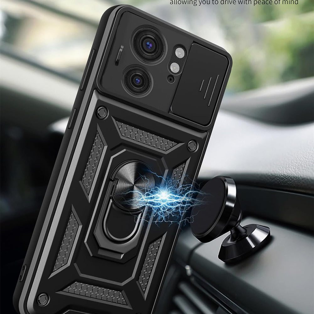 Funda para Motorola Edge 40, Techsuit, CamShield, Negra