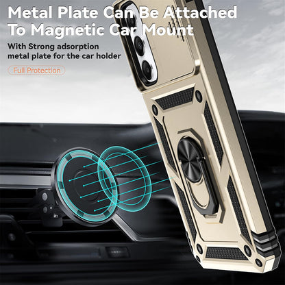 Funda para Motorola Edge 50 Fusion, Techsuit, CamShield, Dorada