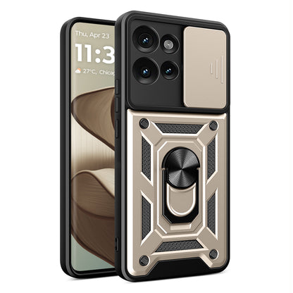 Funda para Motorola Edge 50 Fusion, Techsuit, CamShield, Dorada