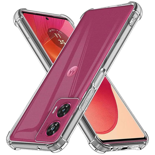 Funda para Motorola Edge 50 Fusion, Techsuit, Antichoque Transparente, Transparente