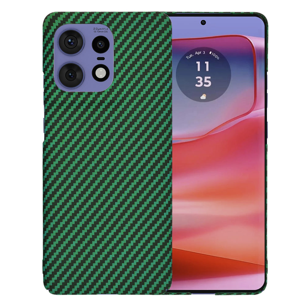 Funda para Motorola Edge 50 Pro, Techsuit, Carbonite FiberShell, Verde