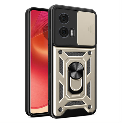 Funda para Motorola Edge 50, Techsuit, CamShield, Dorada