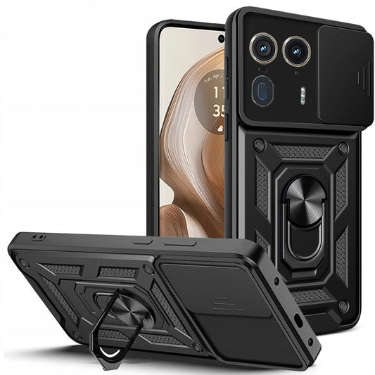 Funda para Motorola Edge 50 Ultra, Techsuit, CamShield, Negra