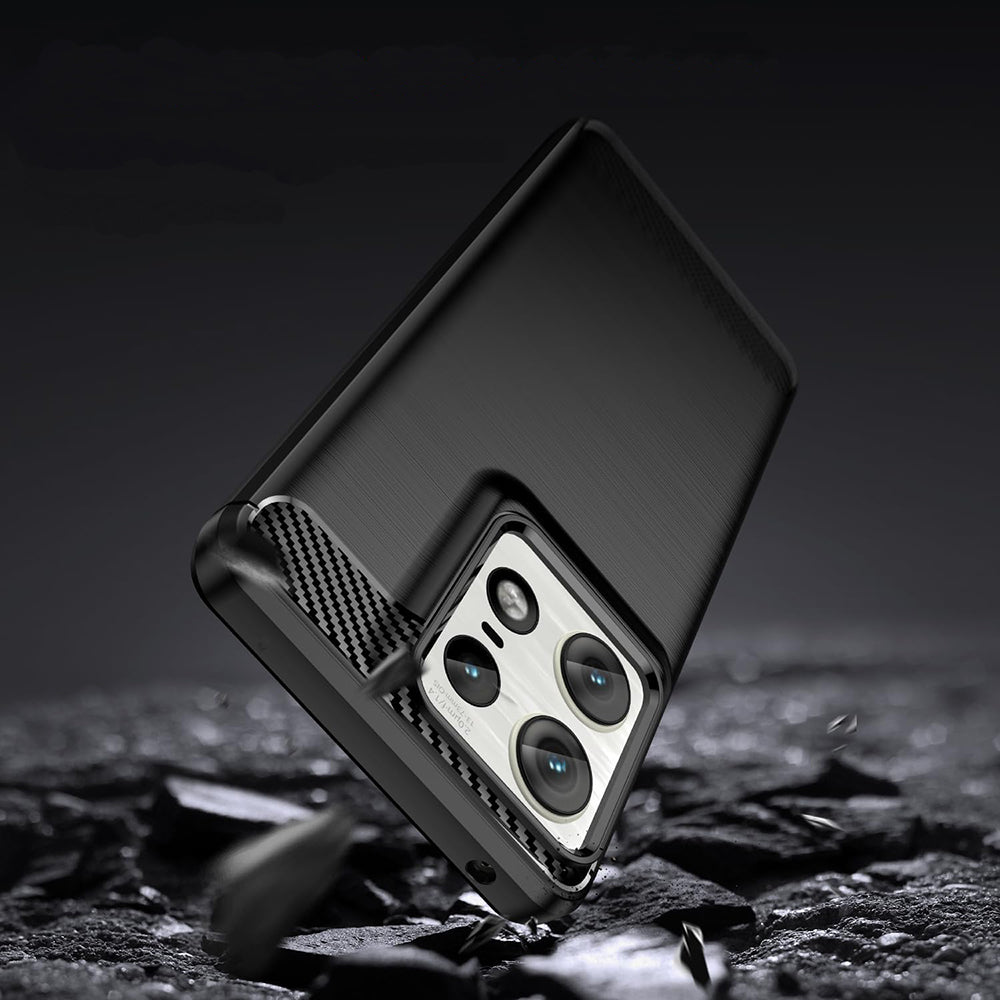 Case for Motorola Edge 50 Ultra, Techsuit, Carbon, Black