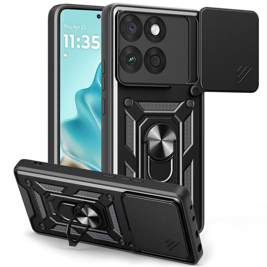 Funda para Motorola Edge 60 Fusion / Edge 60, Techsuit, CamShield, Negra
