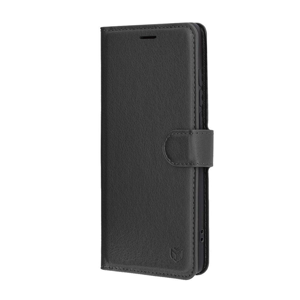 Case for Motorola Edge 60 Fusion / Edge 60, Techsuit, Leather Folio, Black