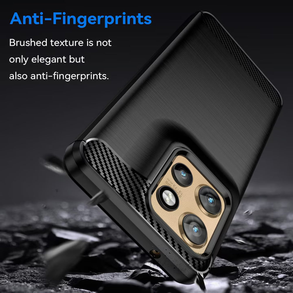 Funda para Motorola Edge 60 Neo / Edge 50 Neo, Techsuit, Carbono, Azul